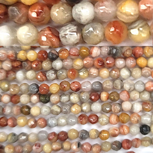 CLAZY LACE AGATE 03MM FACETED ROUND